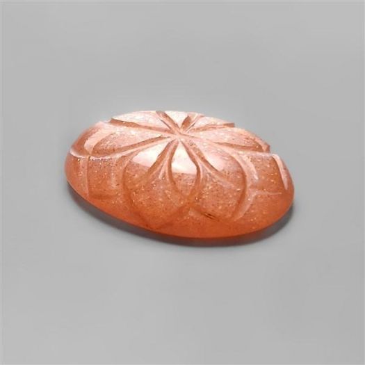 Peach Moonstone Mughal Carving