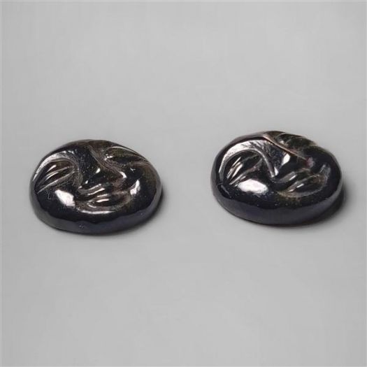 silversheen-obsidian-moonface-carving-pair-n5041