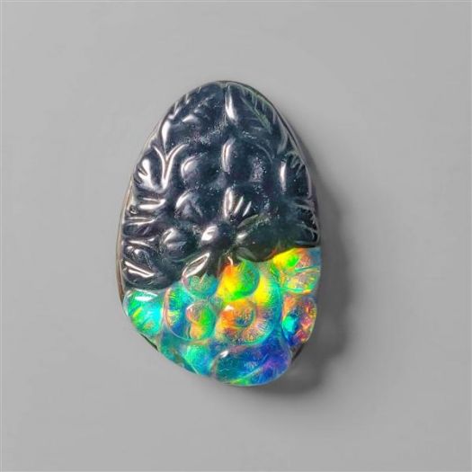 Himalayan Crystal and Aurora Opal Mughal Carving