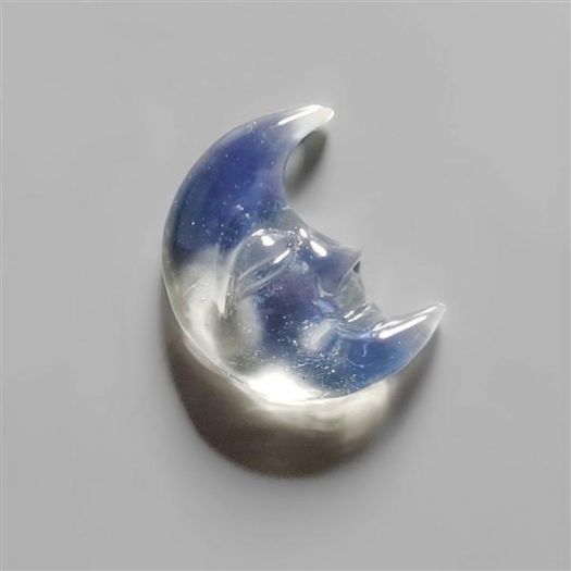 Opalite Moonface Crescent Carving