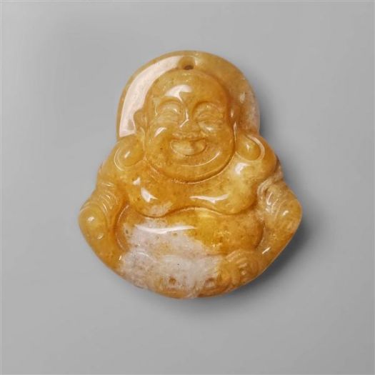 Handcarved Jade Laughing Buddha