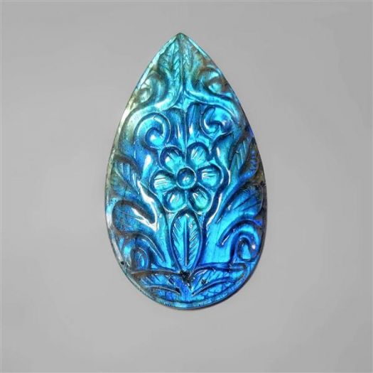 AAA Blue Labradorite Mughal Carving