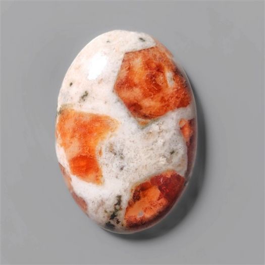 Garnet In Limestone