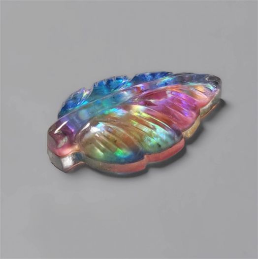 Dichroic Glass Leaf Carving