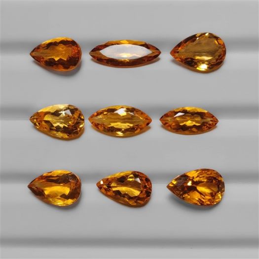 Faceted Citrines Set