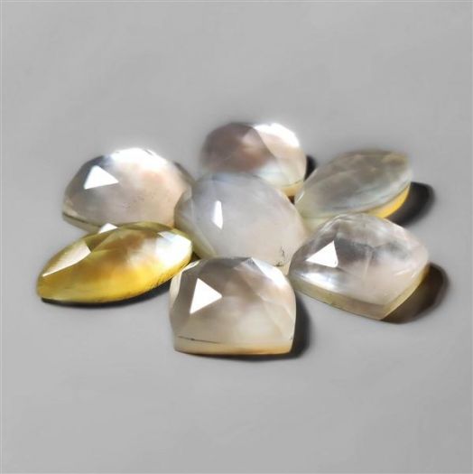 Rose Cut Crystal WIth Mother Of Pearl Doublets Lot