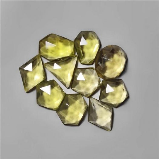 rose cut lemon quartz lot-n8768