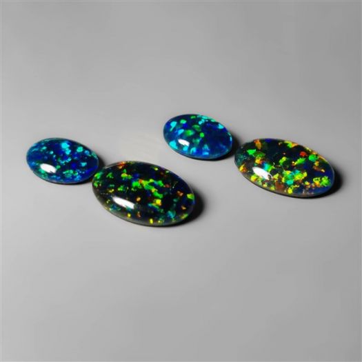 Synthetic Opal & Himalayan Crystal Doublets Set