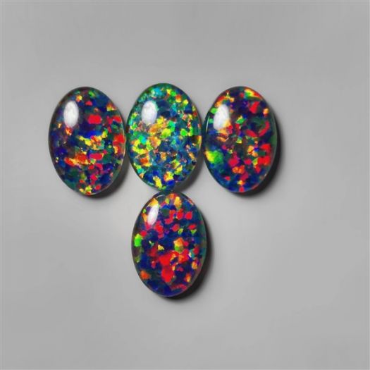 Synthetic Opal & Himalayan Crystal Doublets Set