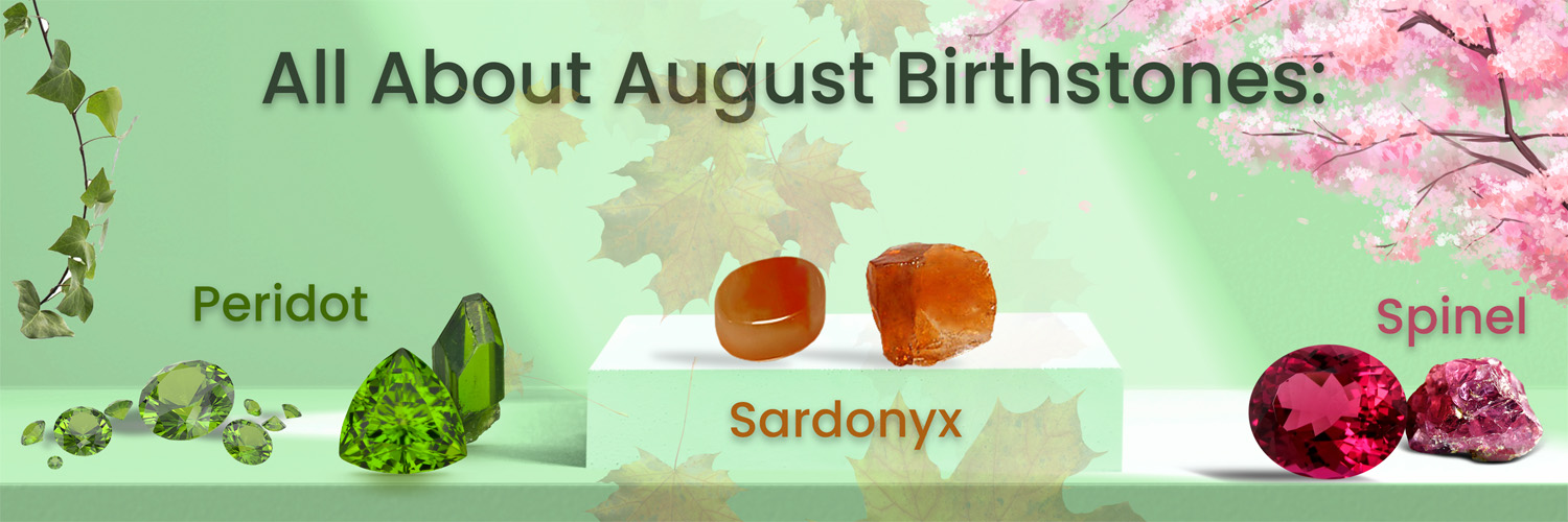 All About August Birthstones: Peridot, Sardonyx, and Spinel Insights